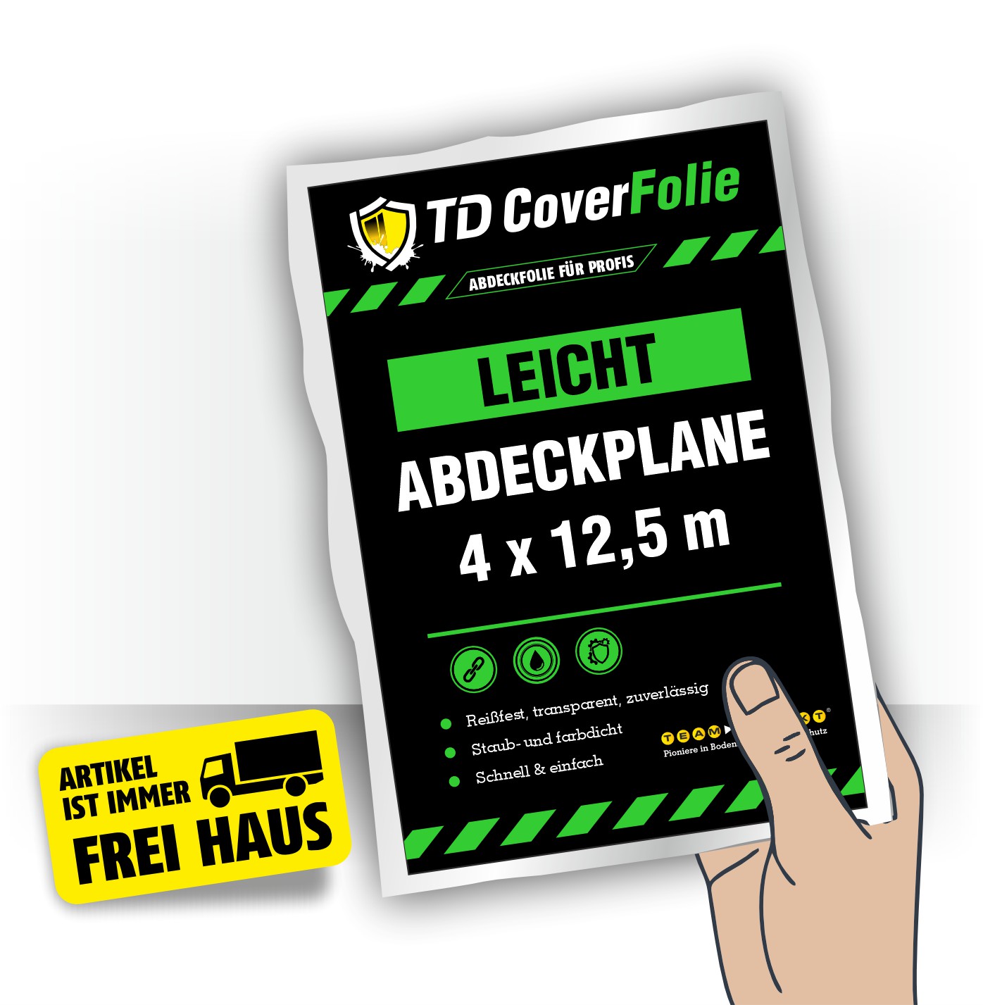Featured image for “Abdeckplane 4 x 12,5 m (50 m²) – LEICHT | HDPE 12 my”