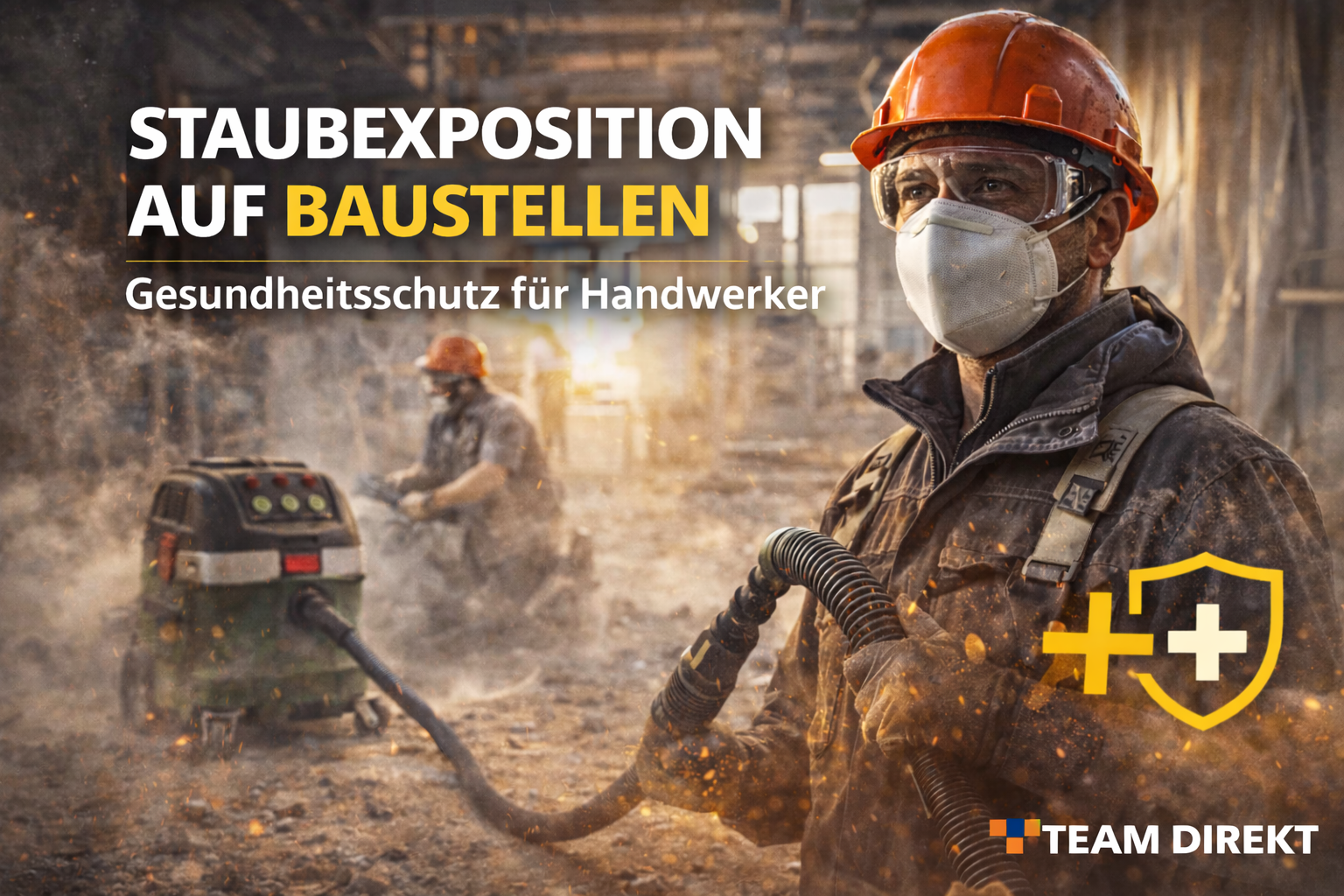 Featured image for “Gesundheitsschutz auf Baustellen: Wie sich die Staubexposition von Beschäftigten reduzieren lässt (Update 2026)”