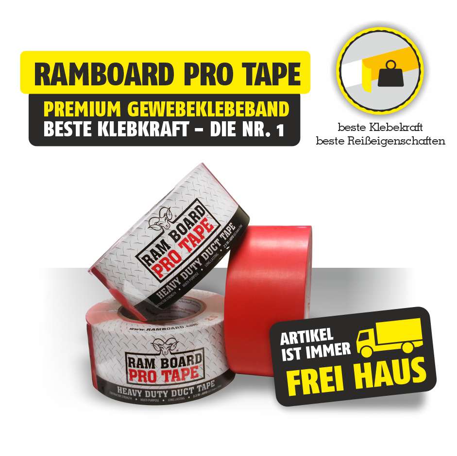 Featured image for “Gewebeklebeband PRO TAPE – PREMIUM 63-mm x 54 Meter”