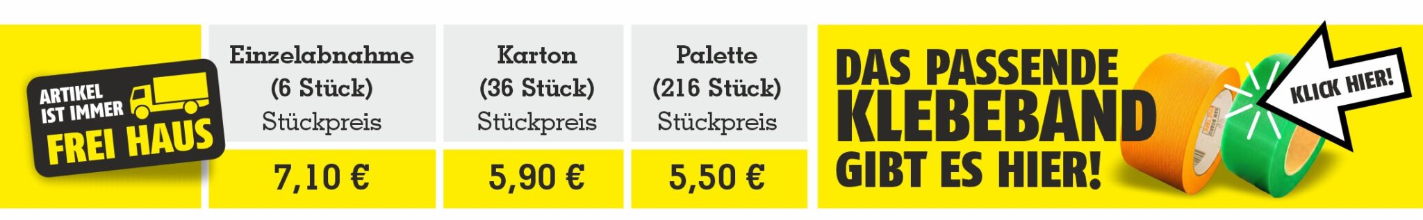 RAM Stair Armour Treppenkanten-Treppenschutz Preisgrafik mit Staffelpreisen und frei Haus Lieferung