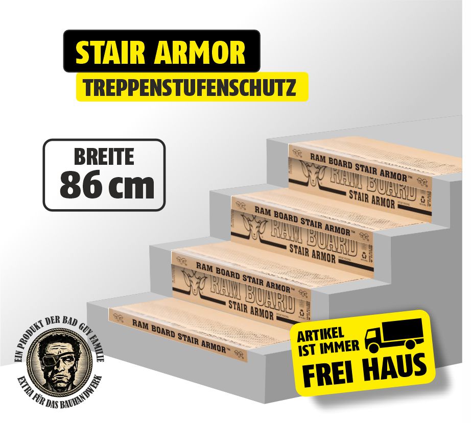 Featured image for “Treppenstufenschutz / Treppenkantenschutz bis 156 cm Stair Armor”