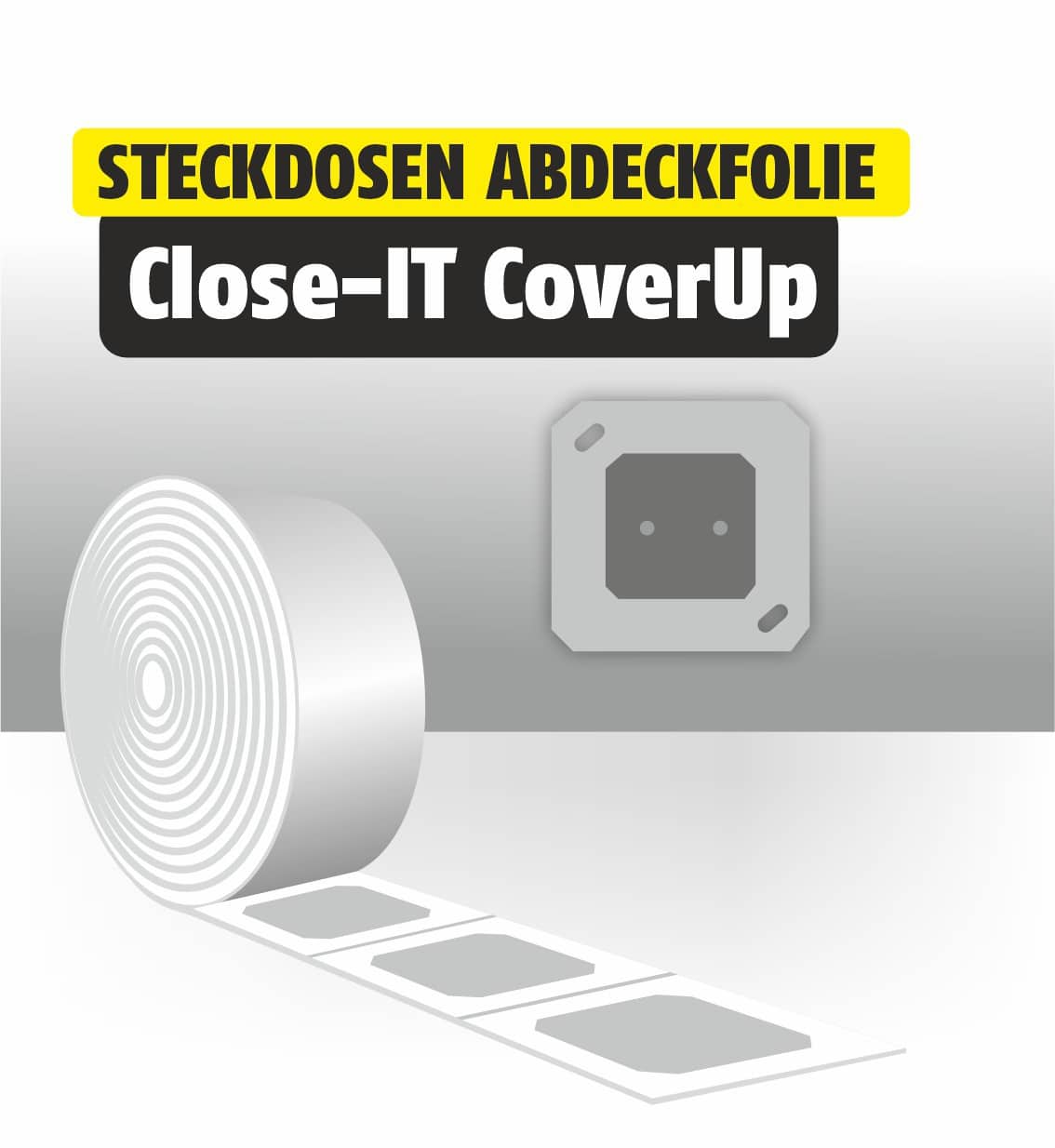 Steckdosen Abdeckfolie 100 x Close-IT CoverUp