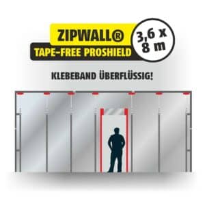 Staubschutzwand ZIPWALL® Tape-Free ProShield