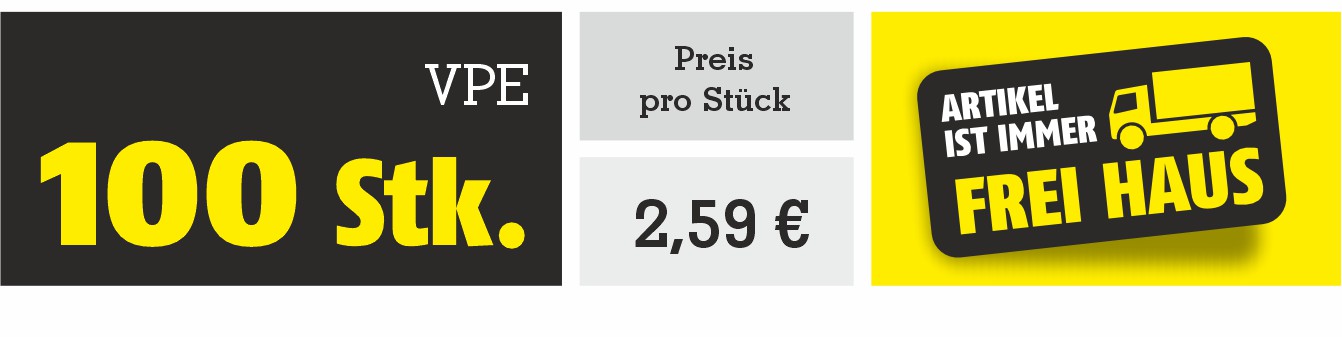 Preisgrafik RONDA 200 Auffangbeutel Preisgrafik für RONDA 200 Auffangbeutel im 100-Stück-Pack inklusive frei Haus Lieferung