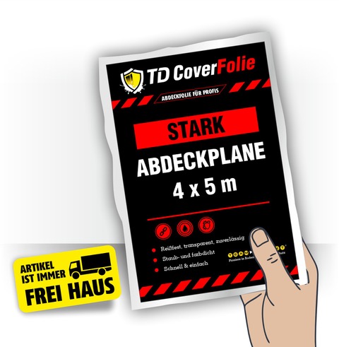 Featured image for “Abdeckplane 4 x 5 m (20 m²) – STARK | HDPE 30 my”