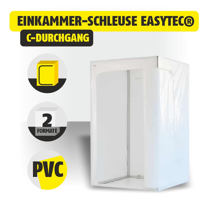 Featured image for “Einkammer Schleuse easyTEC® PVC C-Durchgang”