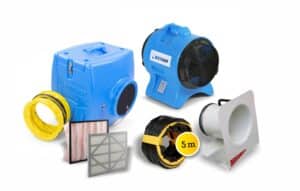 FB3000 Staub Filterbox Set – Filtern + Axiallüfter + Ansaugschlauch + Ansaugtrichter