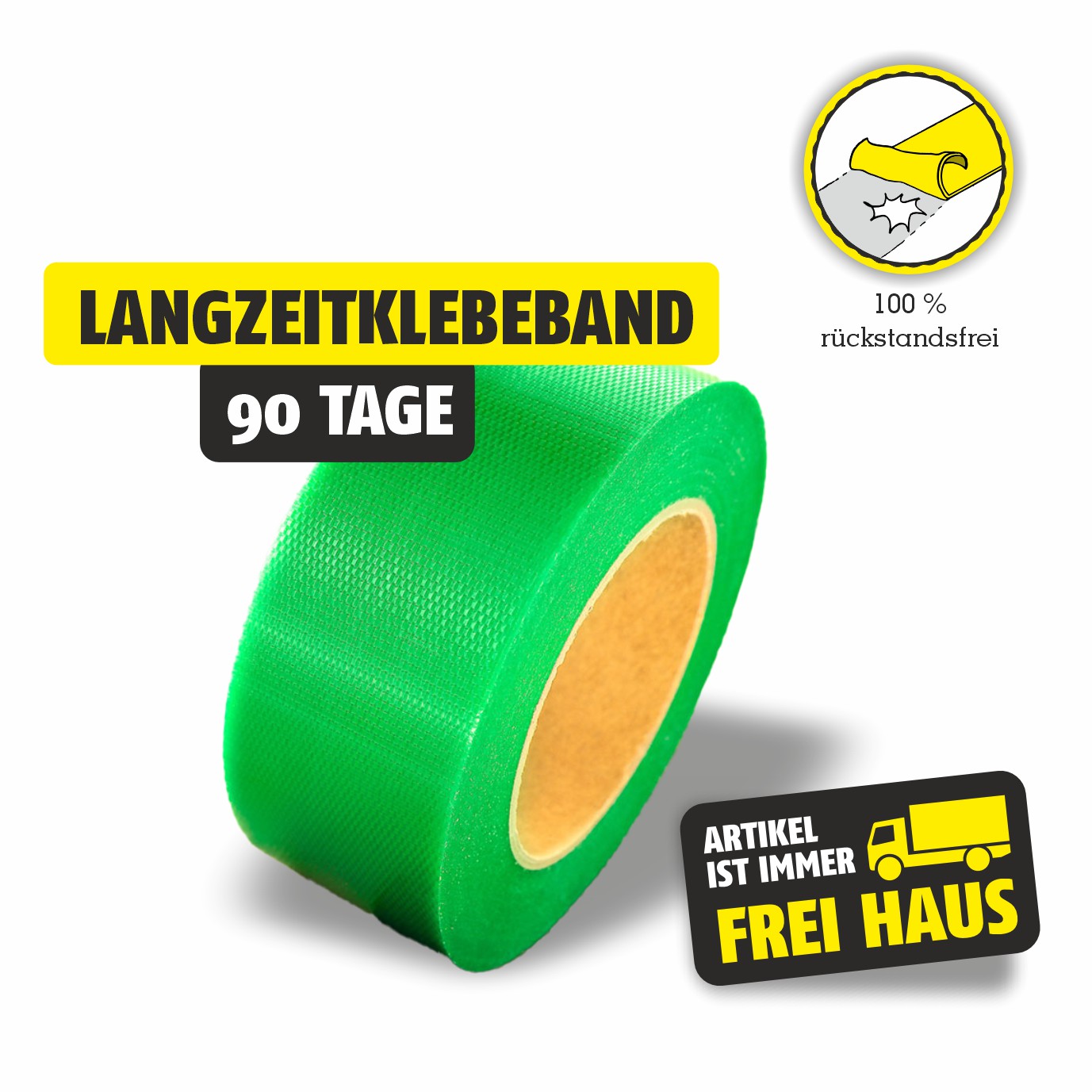 Featured image for “Langzeitklebeband 90 Tage EDGE TAPE ™ 50 mm x 50 meter”