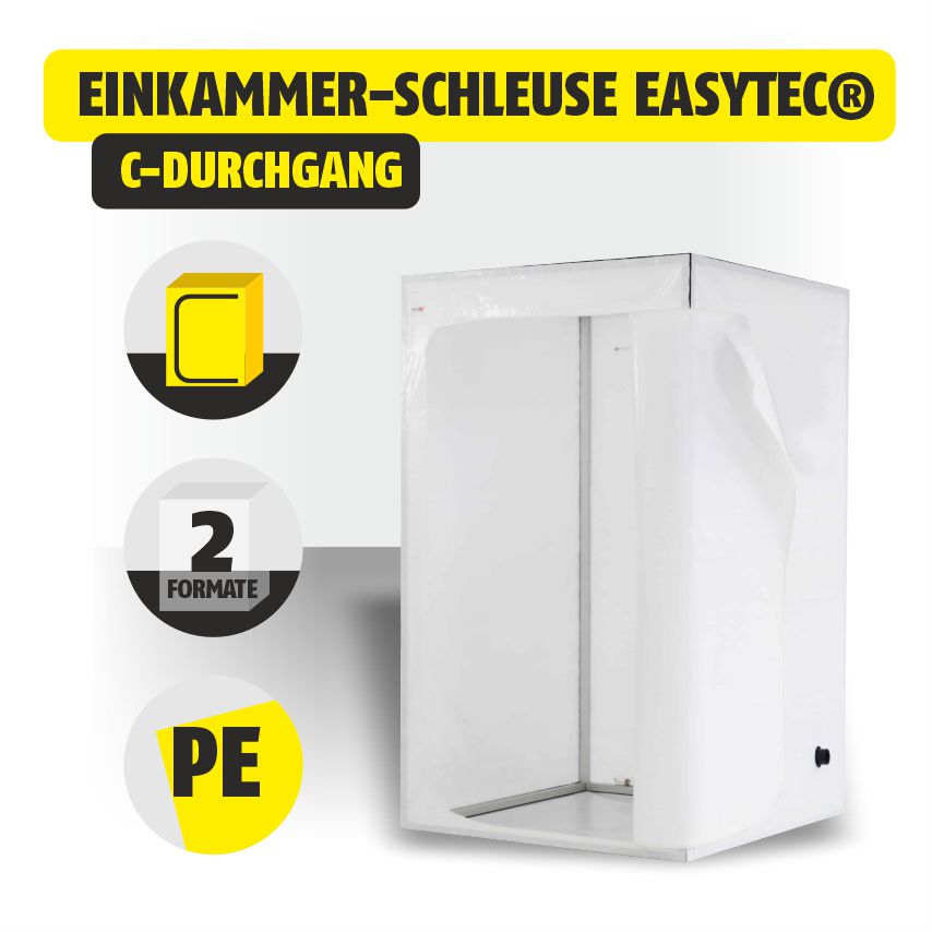 Featured image for “Einkammer Schleuse EASYTEC® PE C-Durchgang”