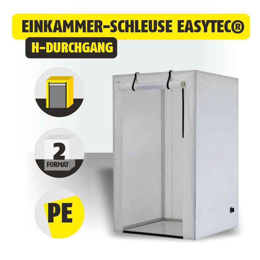 Featured image for “Einkammer-Schleuse easyTEC® PE H Durchgang”