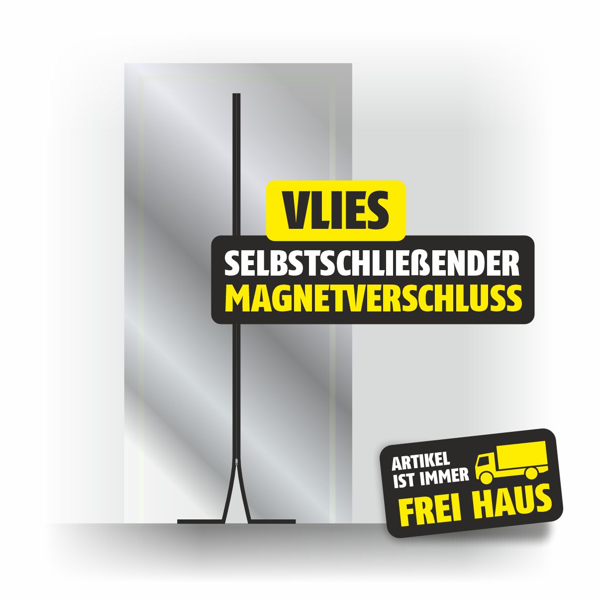 Featured image for “Staubschutztür MagnetFix 120 x 220 cm – selbstschließend mit Magnetverschluss”