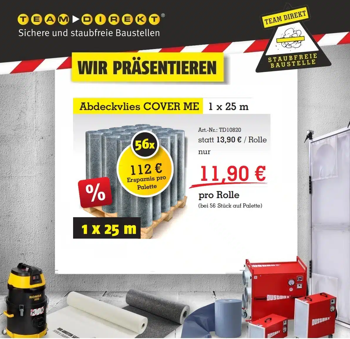 Featured image for “Denkt dran: Team Direkt gewährt Sonderpreise bei Palettenabnahme!”