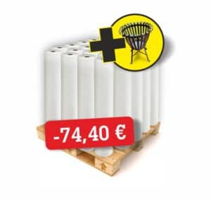 PROTECT Haftliner Premium selbsthaftendes Abdeckvlies 160 g/m² 1 x 50 m + gratis Feuerkorb