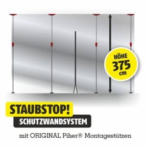 23zeroDust® Staubschutzwandsystem StaubStop! ® 375 cm Höhe