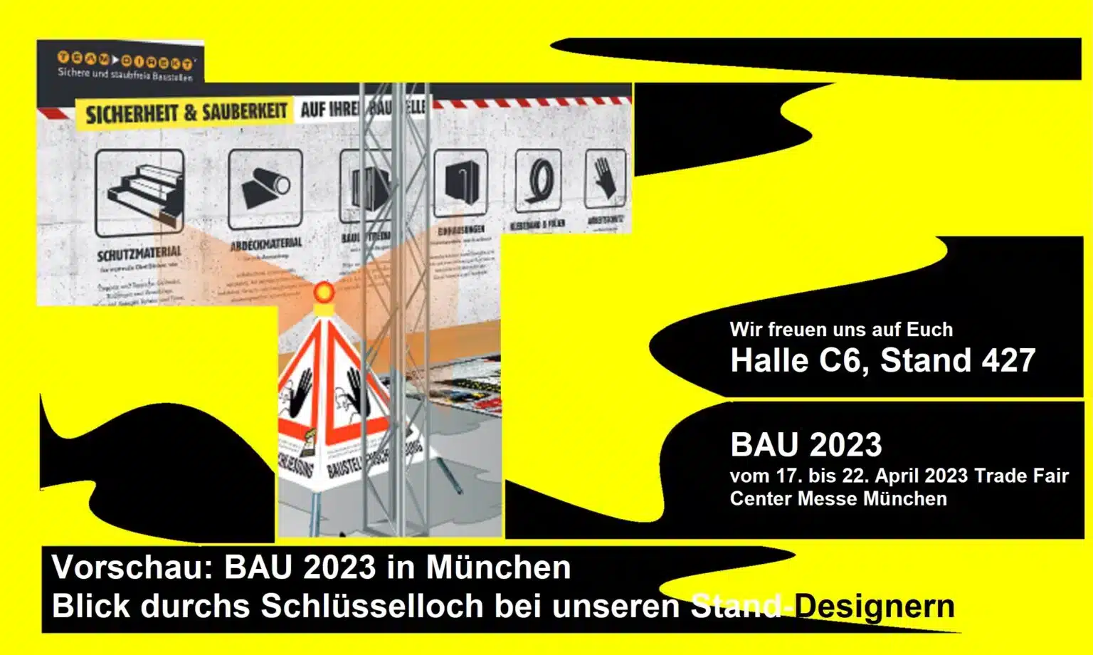 Featured image for “Vorschau: BAU 2023 in München – Blick durchs Schlüsselloch bei unseren Stand-Designern”