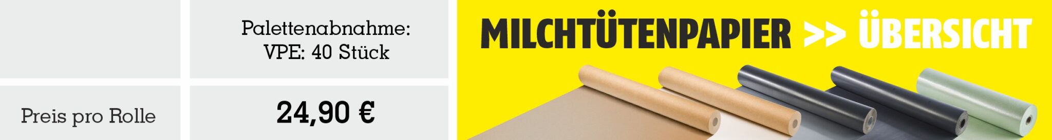Milchtütenpapier GREEN Shield unzerstörbar für Baustellen