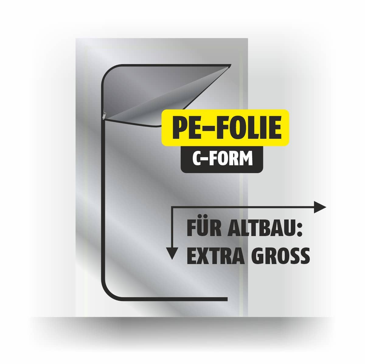 Featured image for “StaubStop! Tür PE-Folie ALTBAU 130 x 250 cm C-FORM”