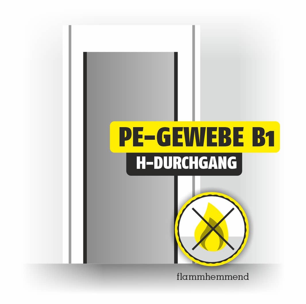 Featured image for “Staubschutztür StaubStop! ® B1 mit Schlaufen 150 x 220 cm”