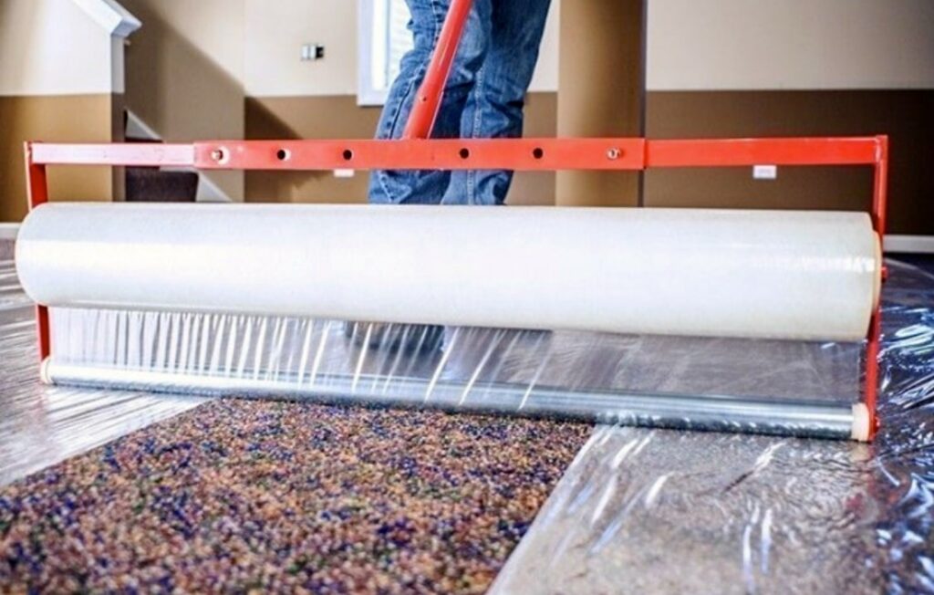 Teppichbodenschutz mit Folie SOFT FLOOR COVER