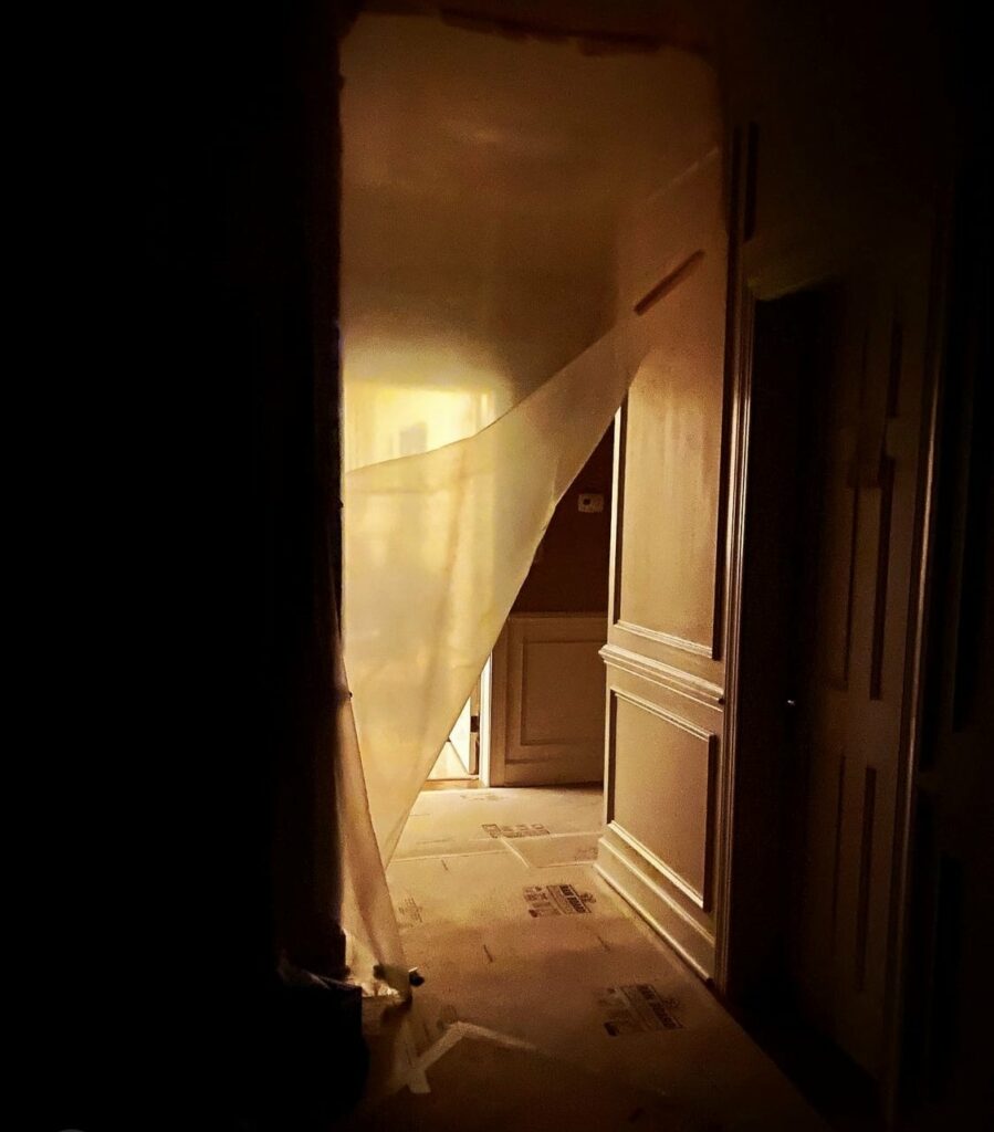 Baustelle im romantischem Licht