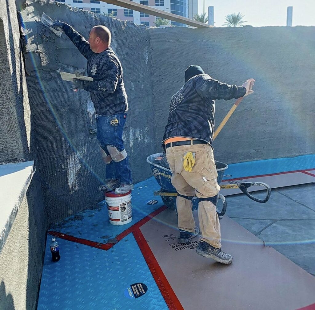 Putzarbeiten Bodenschutz Aussenbereich