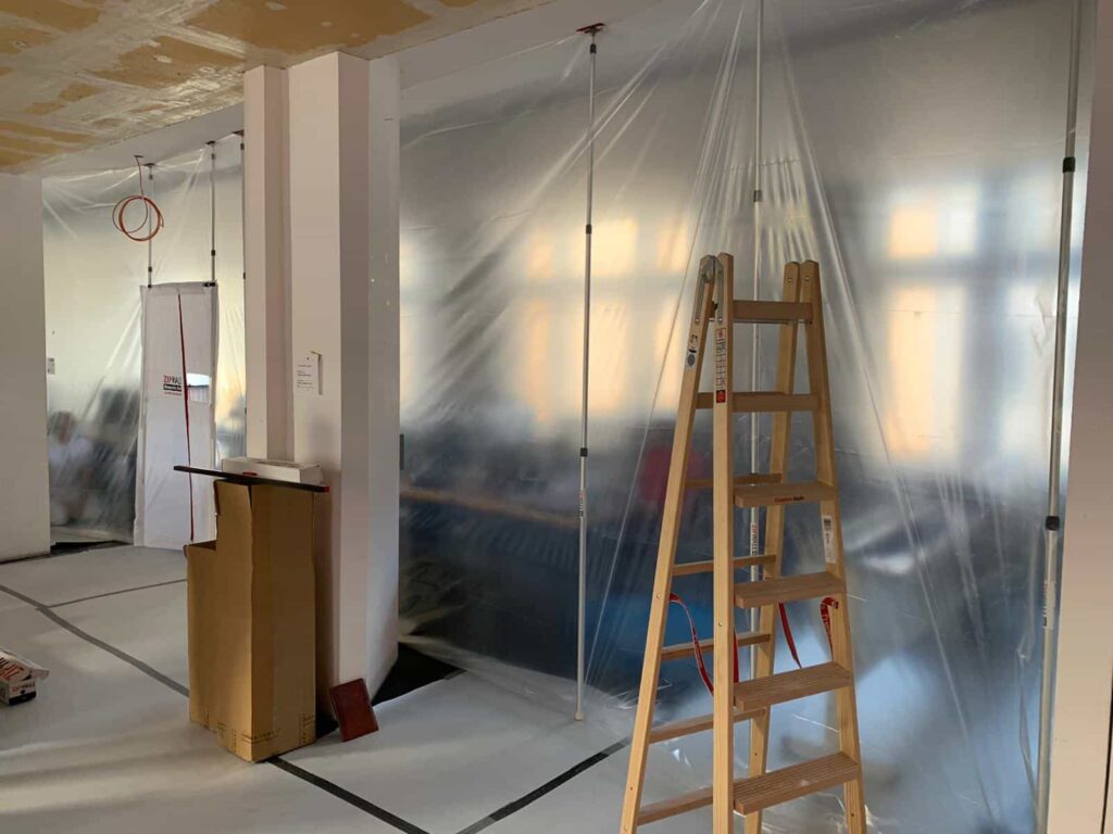 Staubschutzwand - Einhausung