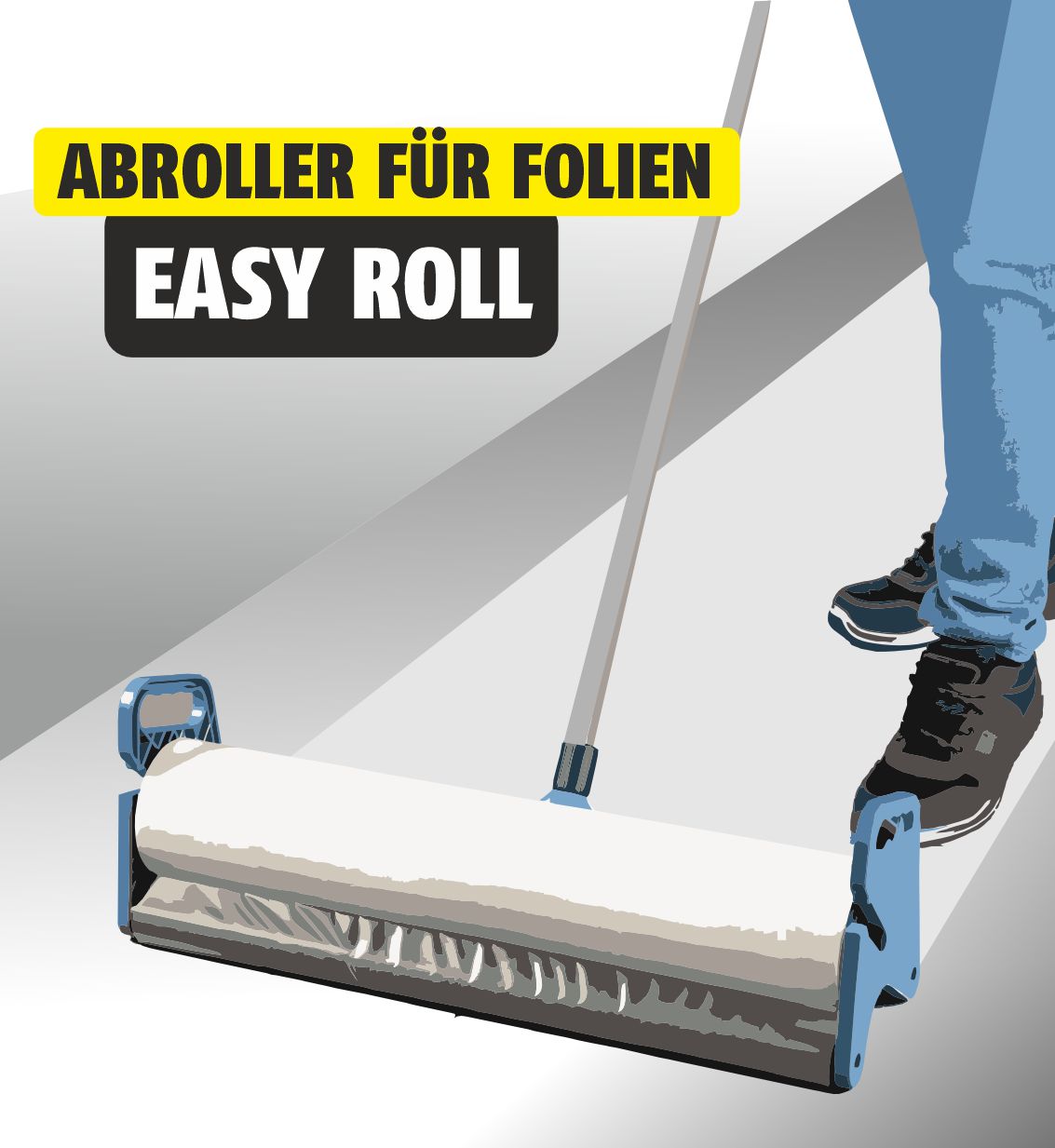 Featured image for “EasyRoll BLACK – Abroller für Boden- und Teppichschutzfolien”