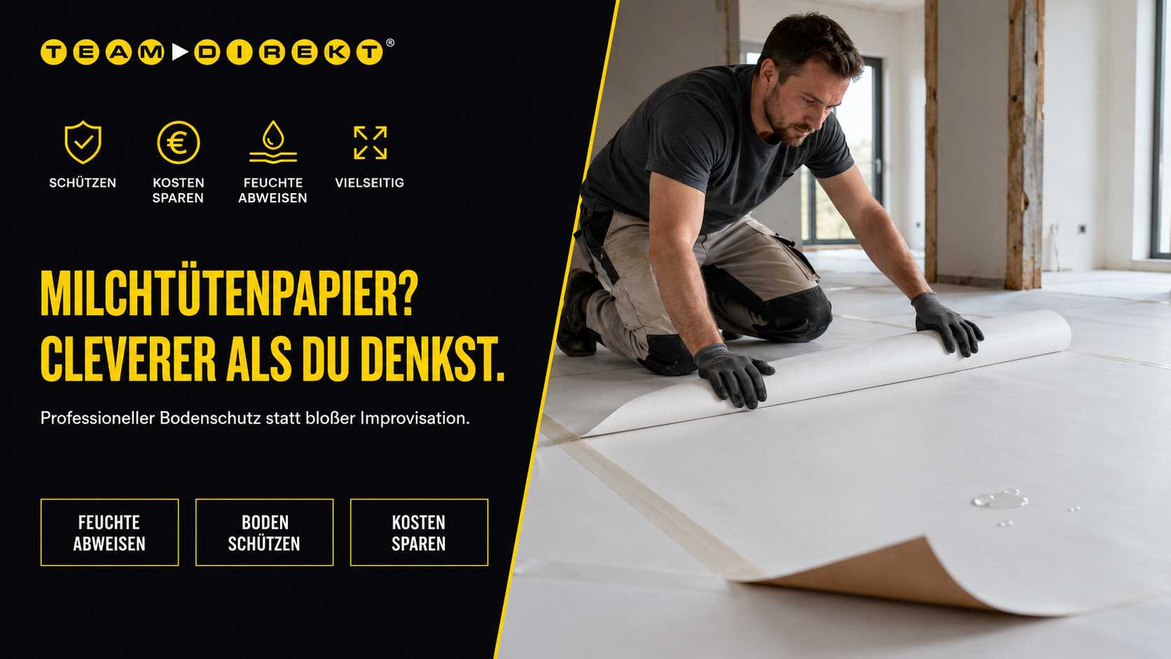 Featured image for “Milchtütenpapier auf der Baustelle – clever oder kompletter Quatsch?”