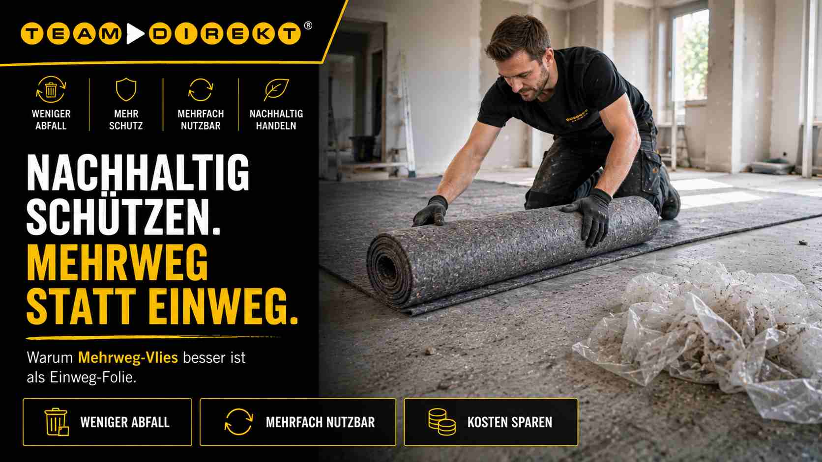 Featured image for “Nachhaltig schützen – warum Mehrweg-Vlies besser ist als Einweg-Folie”