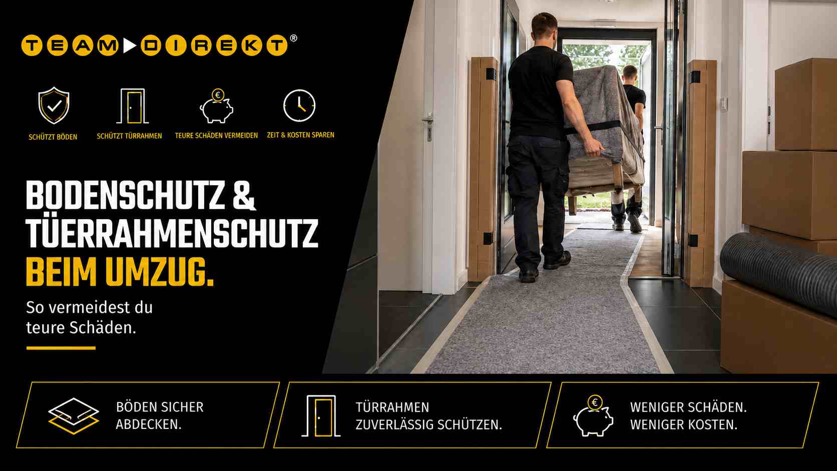 Featured image for “Bodenschutz & Türrahmenschutz beim Umzug: so vermeiden Sie teure Schäden”