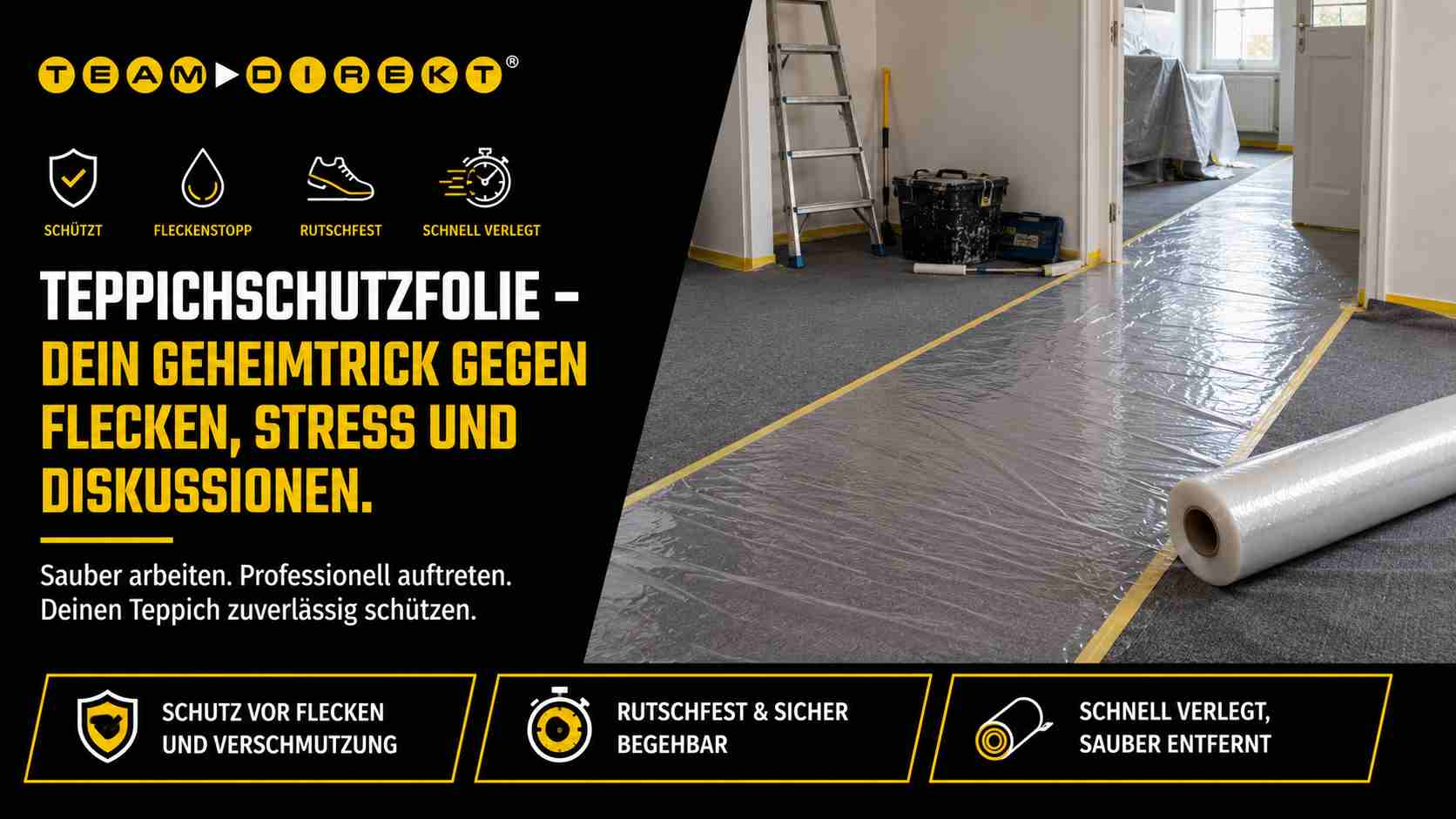 Featured image for “Teppichschutzfolie: Dein Geheimtrick gegen Flecken, Stress und Diskussionen”