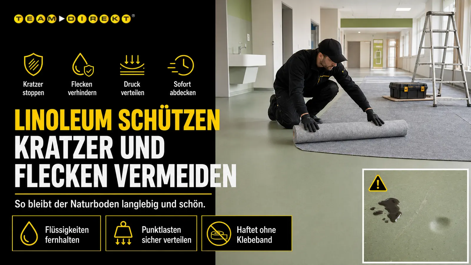 Featured image for “Linoleum schützen: Naturboden ohne Kratzer und Flecken”