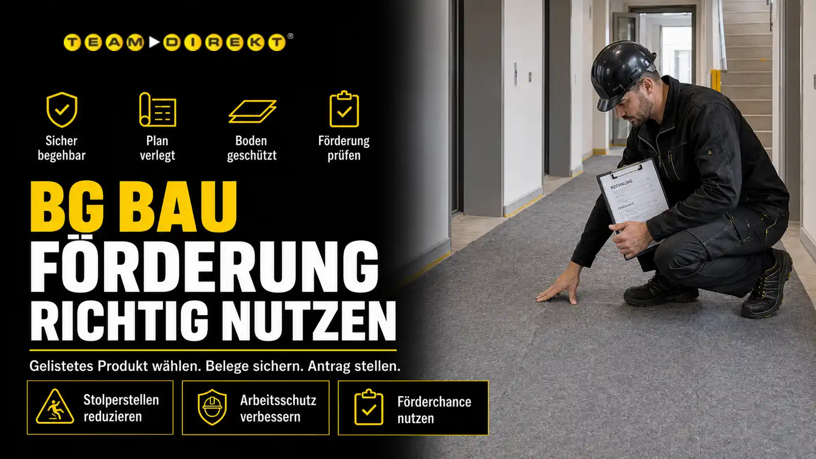 Featured image for “BG-BAU-Förderung für Abdeckvlies: Was seit dem 30.06.2026 gilt”