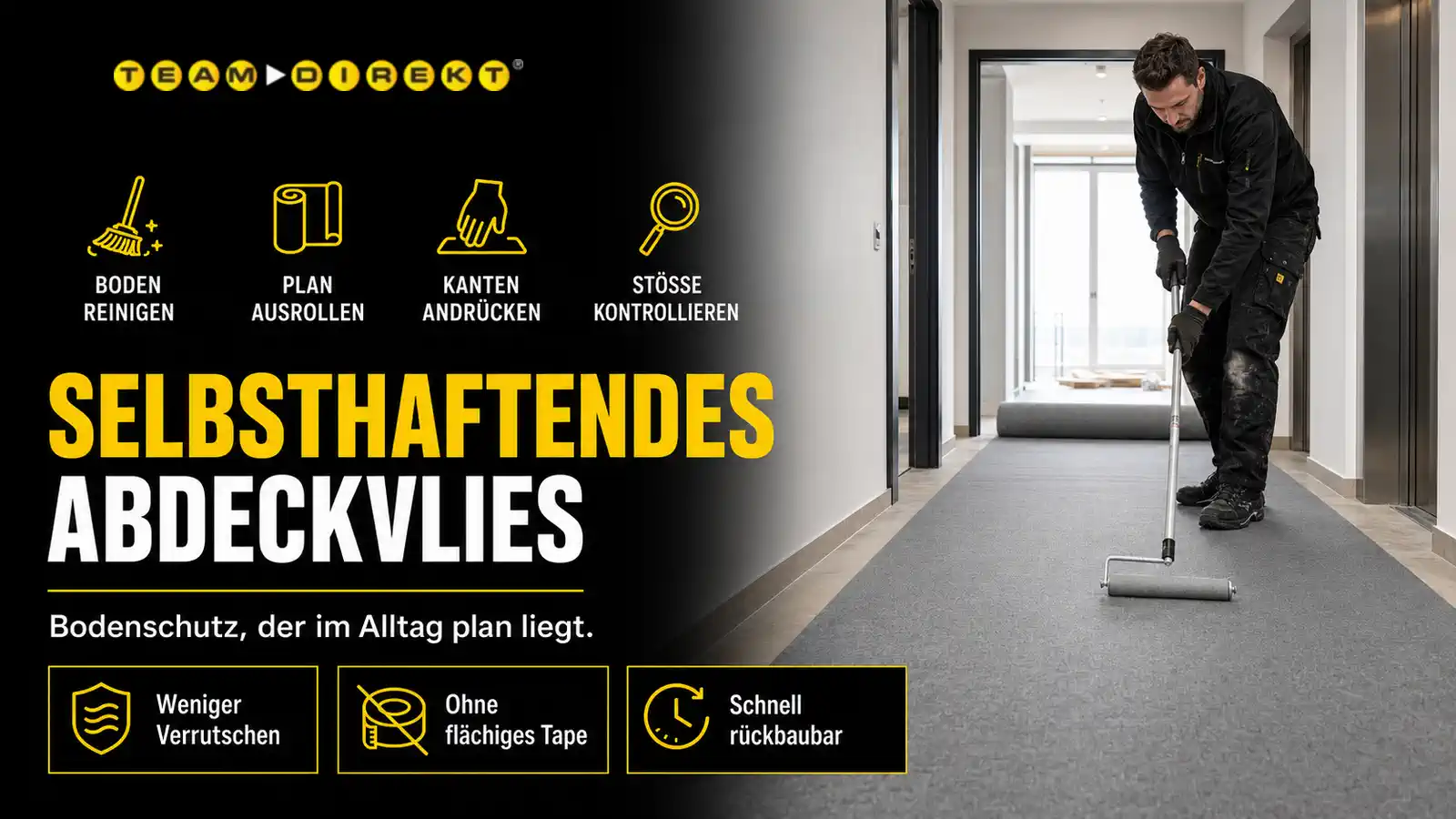Featured image for “Abdeckvlies selbsthaftend / selbstklebend: Bodenschutz, der im Alltag plan liegt”