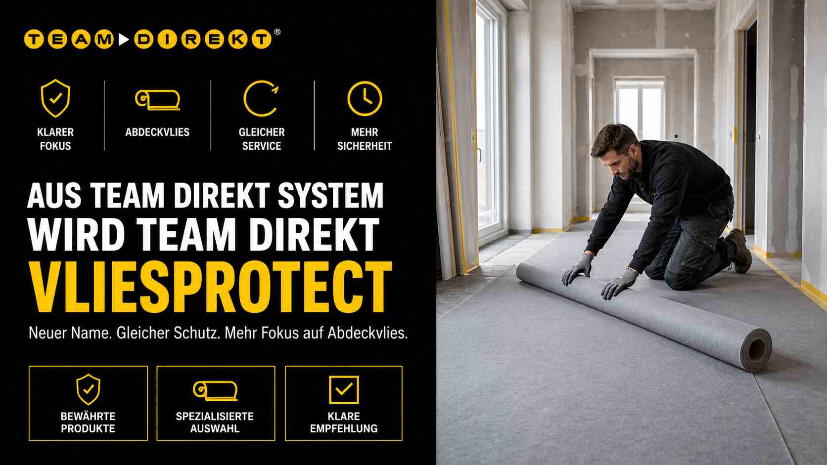 Featured image for “Aus Team Direkt SYSTEM wird Team Direkt VliesProtect – was bedeutet das für dich?”