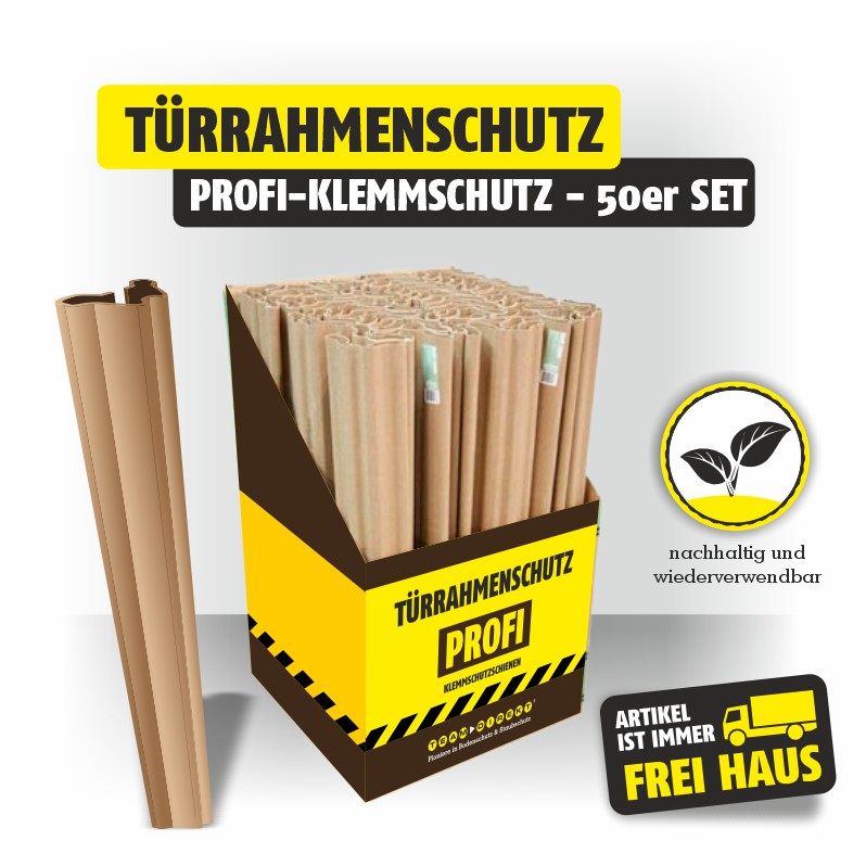 Featured image for “Türrahmenschutz – Profi-Klemmschutz als 50er-Set”