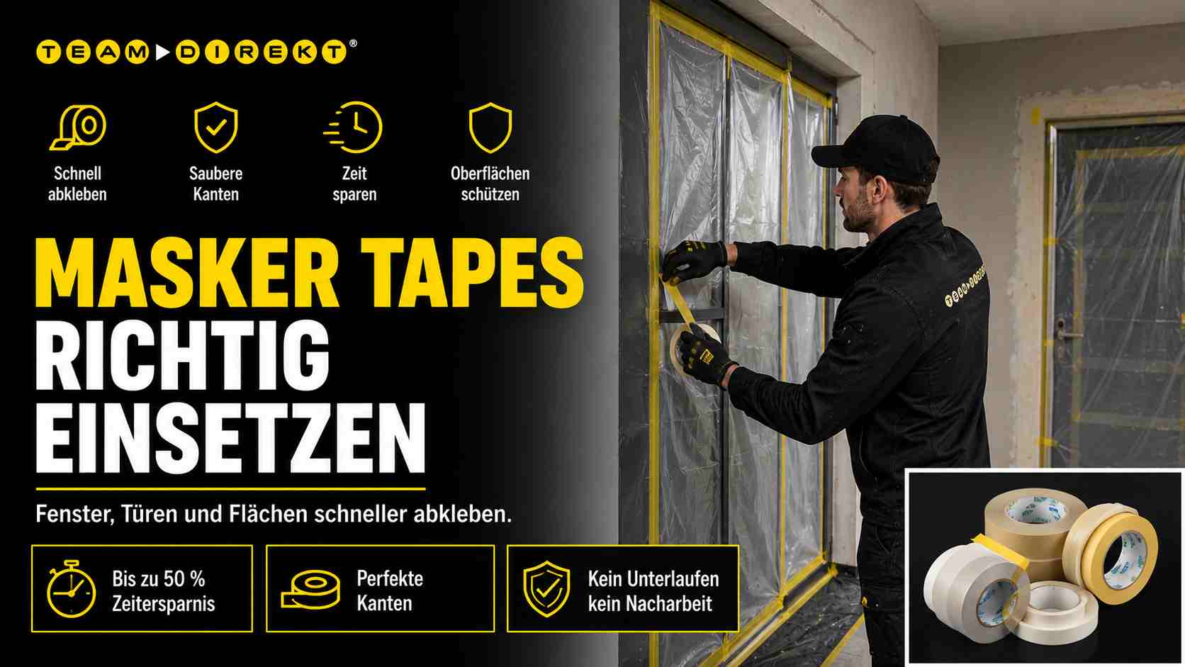 Featured image for “Masker-Tapes richtig einsetzen: Fenster, Türen und Flächen schneller abkleben”