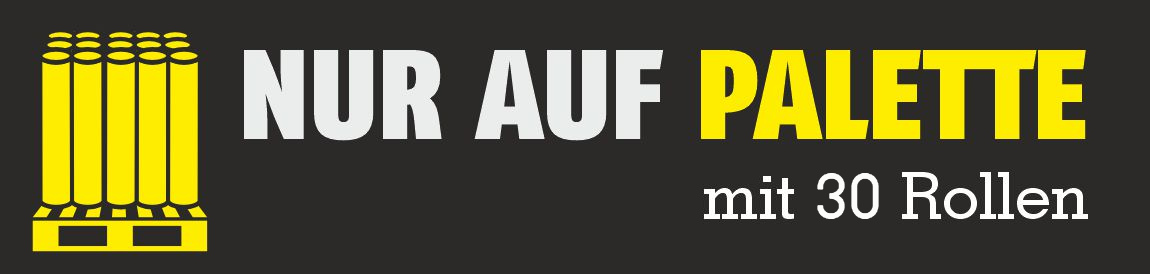 Palettenhinweis Abdeckvlies WideCover EXTRA BREIT 2 m: nur auf Palette mit 30 Rollen