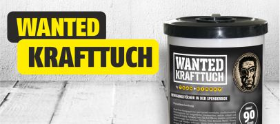 WANTED Krafttuch - Reinigungstuecher in der Spenderbox fuer das Handwerk