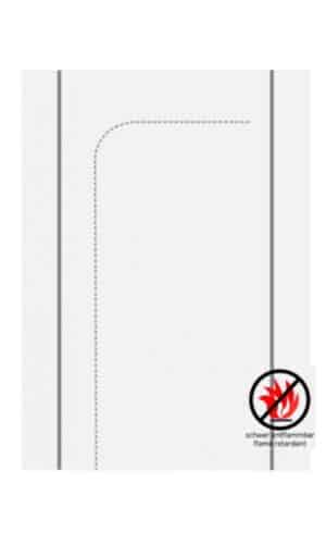 StaubStop! ® Tür Gewebe B1 (DIN 4102 B1) mit Schlaufen B-Durchgang 150 x 220 cm