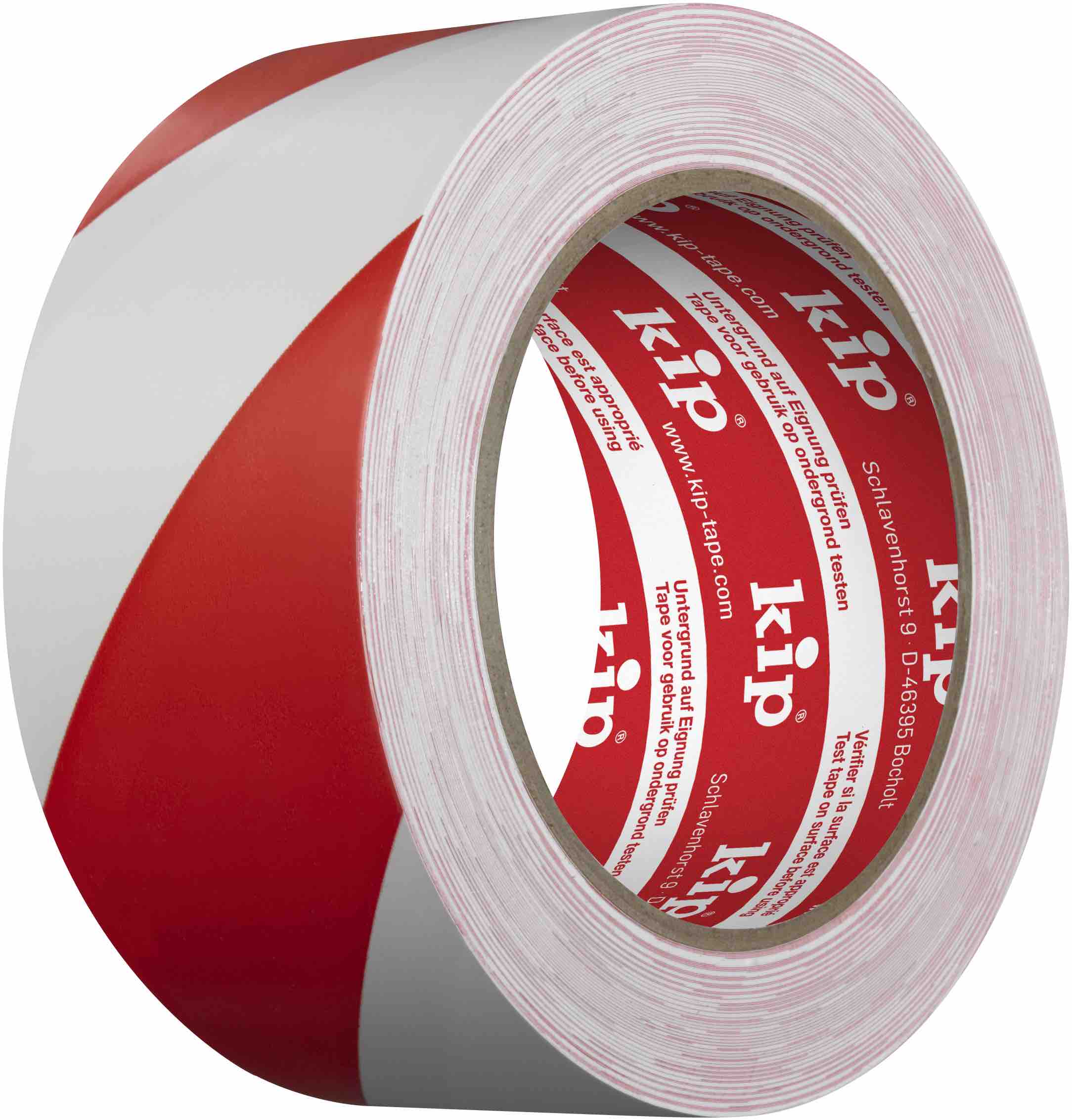 KIP 339 Klebeband PVC Warnband EXTRA rot/weiß 50 mm x 33 Meter