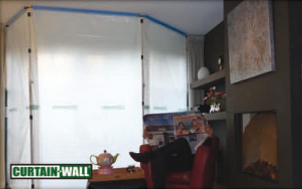 Curtain-Wall Schutzfolie schwerentflammbar für Modul 150cm (3 Stück)
