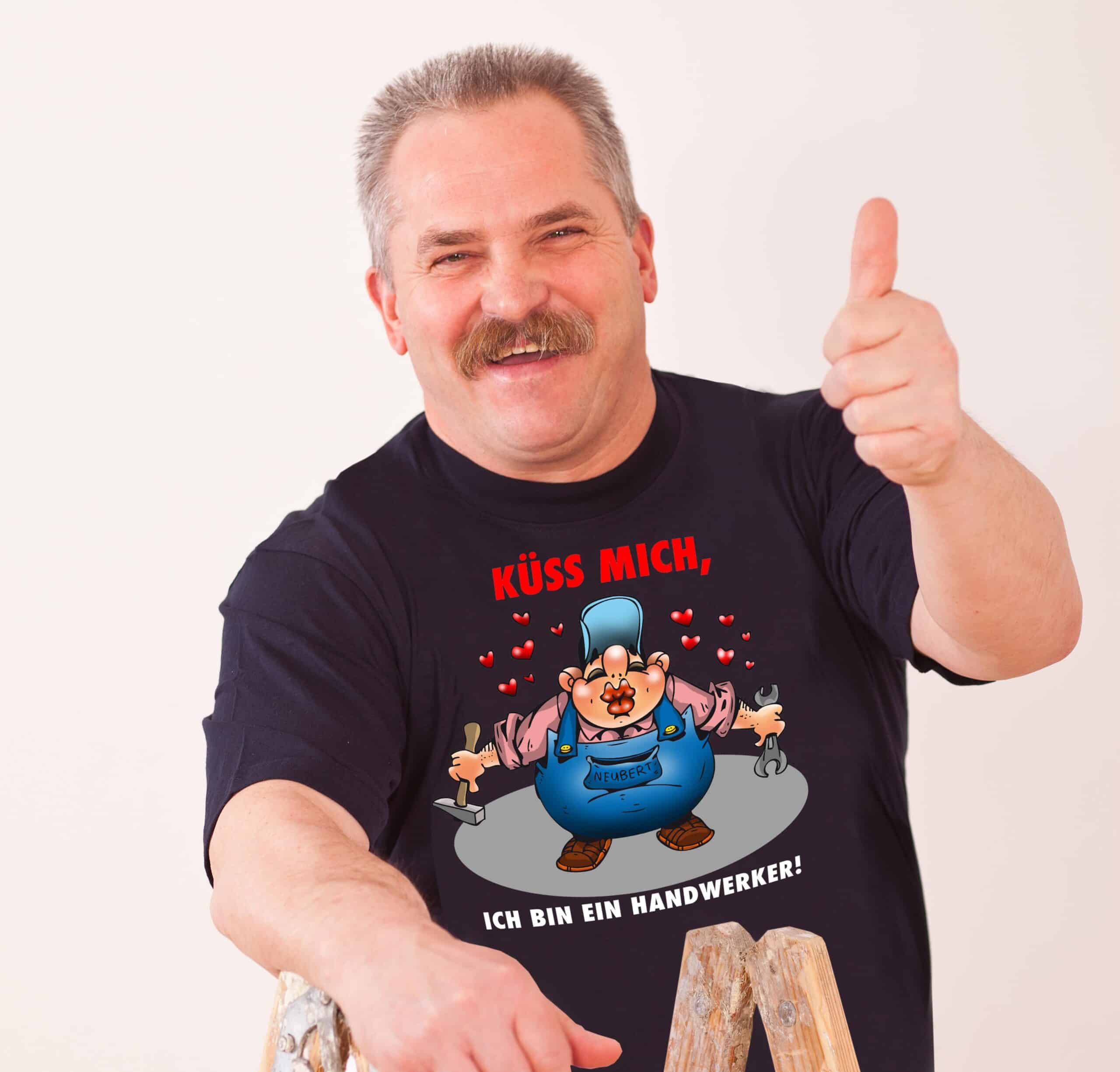 T-Shirt „Neubert – Küss mich…“ Marketingartikel