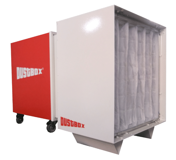 DustBox® DB 2000 Förderungsfähiges BG Bau-Luftreiniger Paket inkl. stufenlose Drehzahlregelung