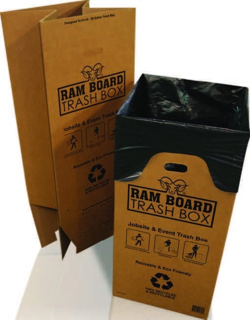 RAM Trashbox Müllcontainer für Baustellen, Veranstaltungen und Privat l recycelbar und wiederverwend